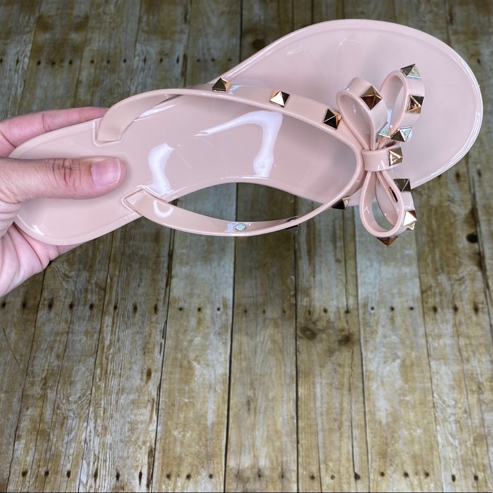 Nude Studded Sandals